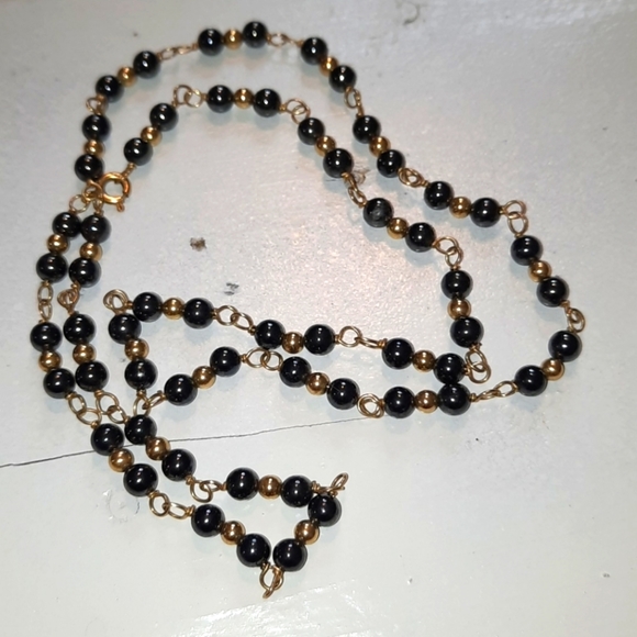 Jewelry - Hematite and gold filled necklace  and bracelet